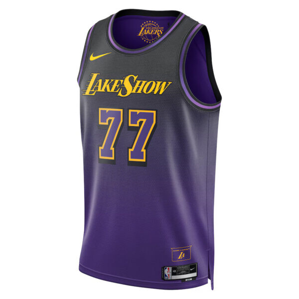 Luka Dončić - Los Angeles Lakers City Edition 2024 NBA Jersey - Purple - Unisex - Image 2
