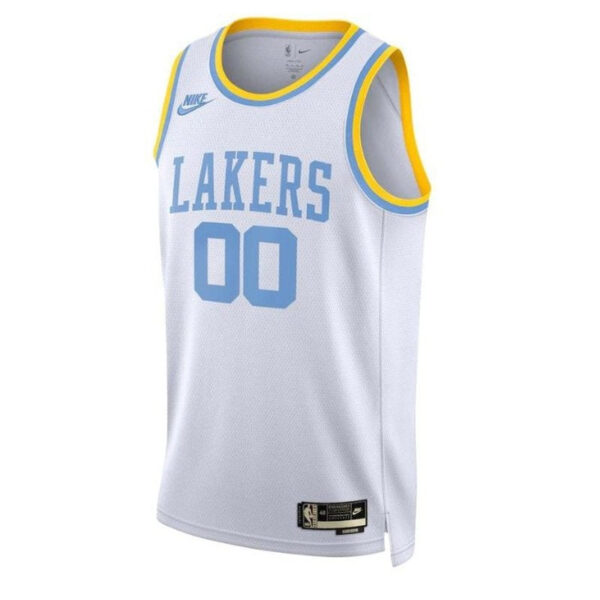 Los Angeles Lakers Unisex 2023 NBA Jersey - Classic Edition - White - Image 2