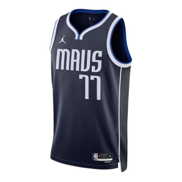 Luka Dončić - Dallas Mavericks Unisex 2023 Statement Edition NBA Jersey - Navy - Image 2