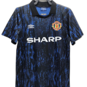 Manchester United 1993 Blue Edition Jersey - Retro Version