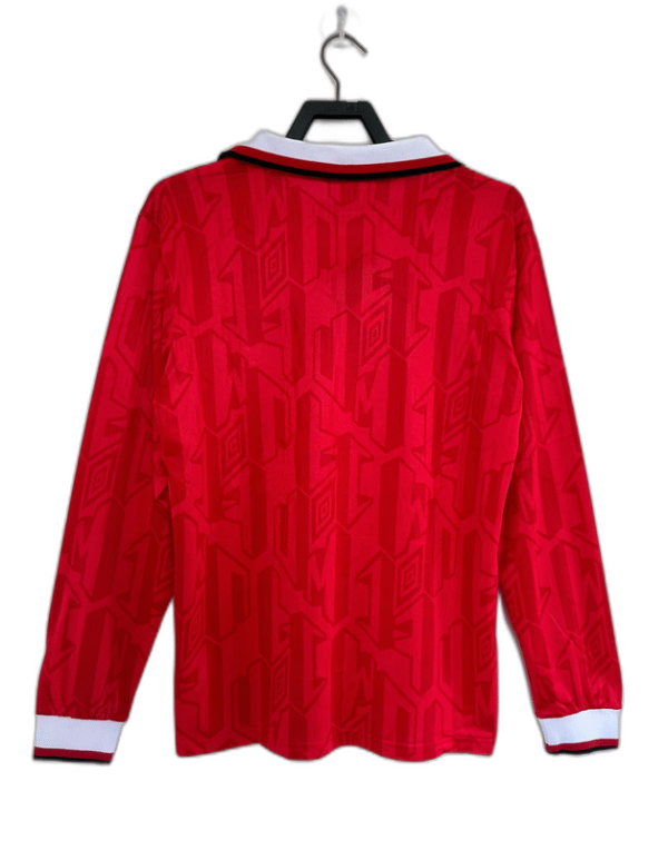Manchester United 92/94 I Home Jersey - Long Sleeve Retro Version - Image 2
