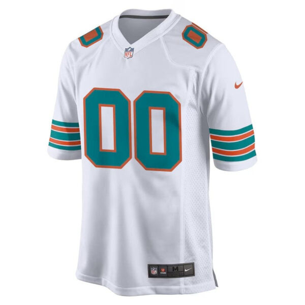 Miami Dolphins - Alternate Custom NFL Game Jersey - White - Image 2