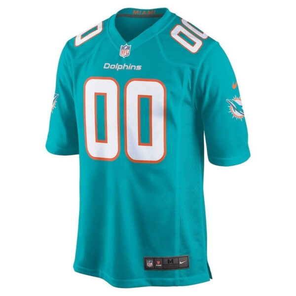 Miami Dolphins - Aqua Custom NFL Game Jersey - Image 2