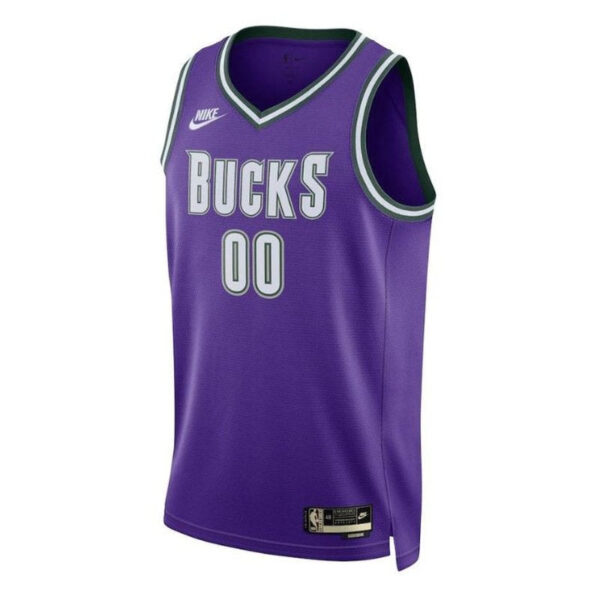 Milwaukee Bucks Unisex 2023 NBA Jersey - Classic Edition - Purple - Image 2