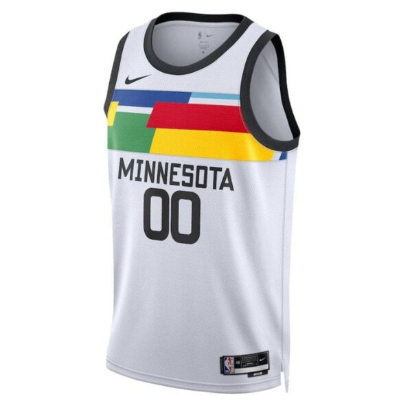 Minnesota Timberwolves Unisex 2023 NBA Jersey - City Edition - White - Image 2