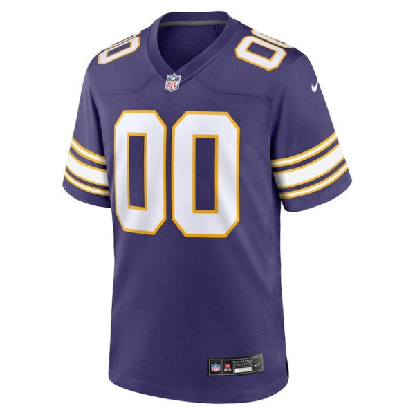 Minnesota Vikings - Classic Custom NFL Game Jersey - Purple - Image 2