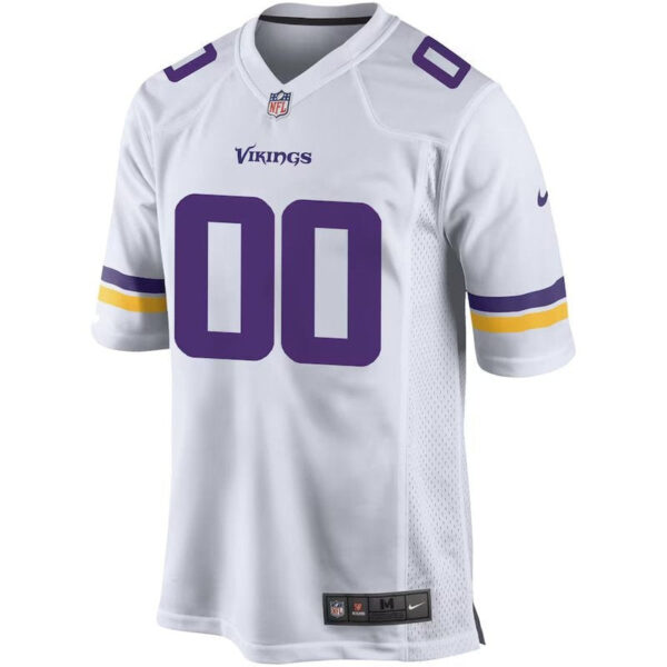 Minnesota Vikings - Custom NFL Game Jersey - White - Image 2