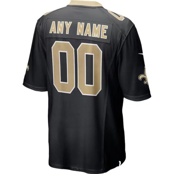 New Orleans Saints - Custom NFL Game Jersey - Black - Image 3