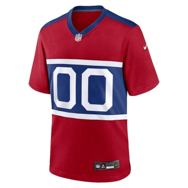 New York Giants - Century Alternate Custom NFL Game Jersey - Red - Image 2