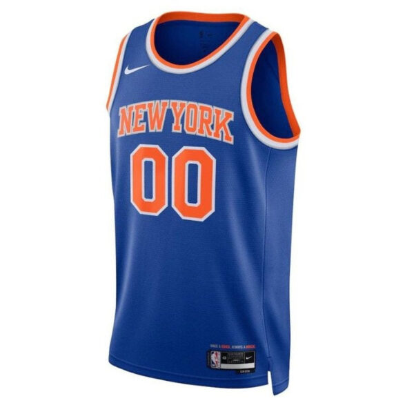 New York Knicks Unisex 2023 NBA Jersey Blue - Icon Edition - Image 2