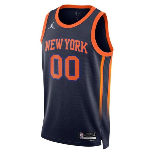 New York Knicks Unisex 2023 NBA Jersey - Statement Edition - Navy - Image 2