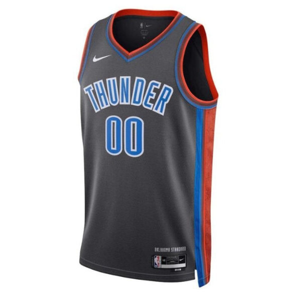 Oklahoma City Thunder Unisex 2023 NBA Jersey - City Edition - Black - Image 2