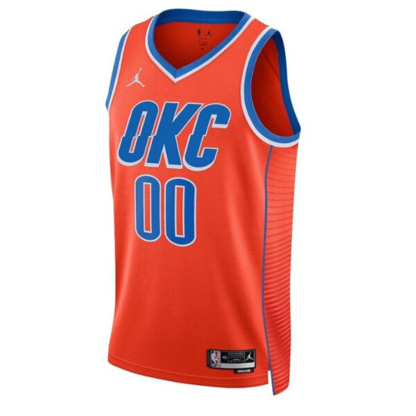 Oklahoma City Thunder Unisex 2023 NBA Jersey - Statement Edition - Orange - Image 2