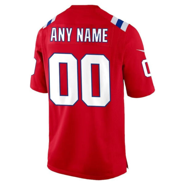 Patriots - Alternate Custom NFL Jersey - Red - Image 3