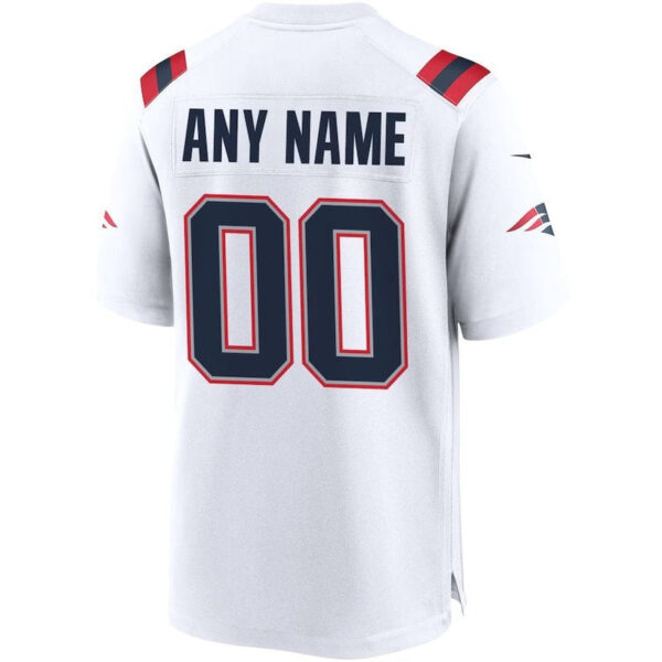 Patriots - Custom NFL Game Jersey - White - Image 3