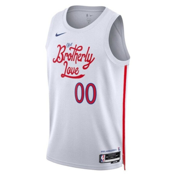 Philadelphia 76ers Unisex 2023 NBA Jersey - City Edition - White - Image 2