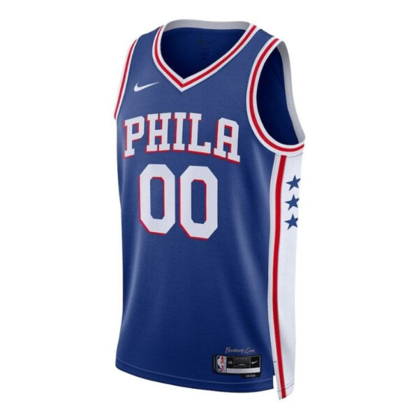 Philadelphia 76ers Unisex 2023 NBA Jersey Royal - Icon Edition - Image 2