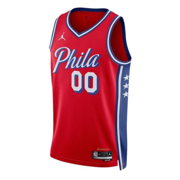 Philadelphia 76ers Unisex 2023 NBA Jersey - Statement Edition - Red - Image 2