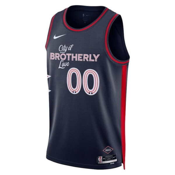 Philadelphia 76ers Unisex 23/24 NBA Jersey - Navy - City Edition - Image 2
