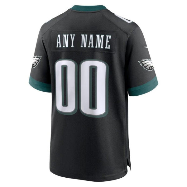 Philadelphia Eagles - Alternate Custom NFL Game Jersey - Black - Image 3