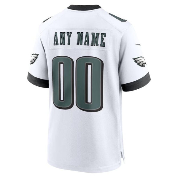 Philadelphia Eagles - Custom NFL Game Jersey - White - Image 3