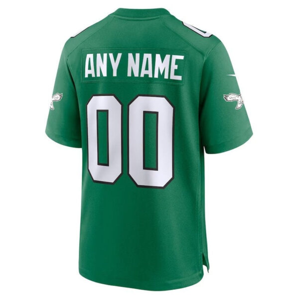 Philadelphia Eagles - Kelly Alternate Custom NFL Game Jersey - Green - Image 3