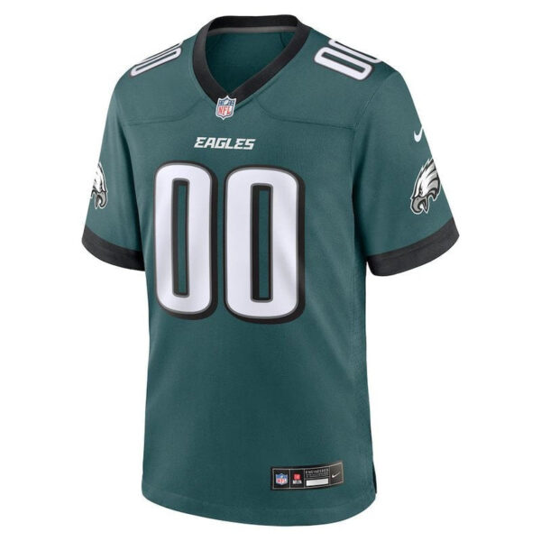 Philadelphia Eagles - Midnight Custom NFL Game Jersey - Green - Image 2