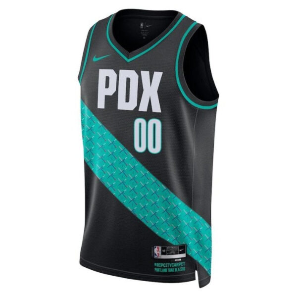 Portland Trail Blazers Unisex 2023 NBA Jersey - City Edition - Black - Image 2
