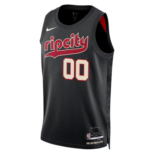 Portland Trail Blazers Unisex 23/24 NBA Jersey - Black - City Edition - Image 3