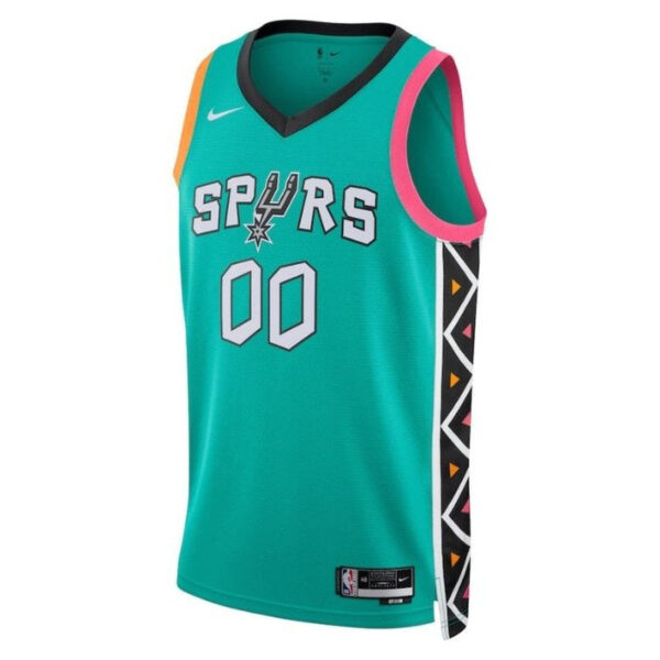 San Antonio Spurs Unisex 2023 2023 NBA Jersey - City Edition - Turquoise - Image 2