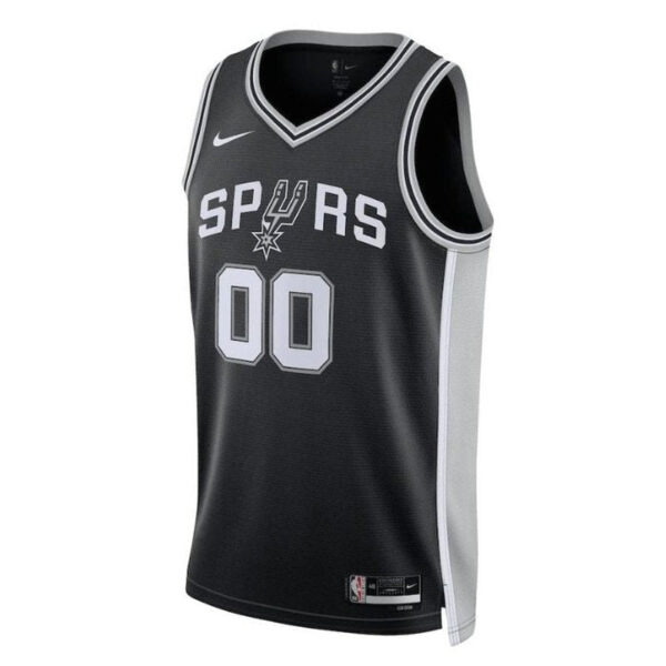 San Antonio Spurs Unisex 2023 NBA Jersey Black - Icon Edition - Image 2