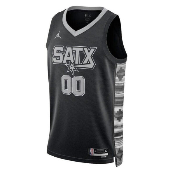 San Antonio Spurs Unisex 2023 NBA Jersey - Statement Edition - Black - Image 2