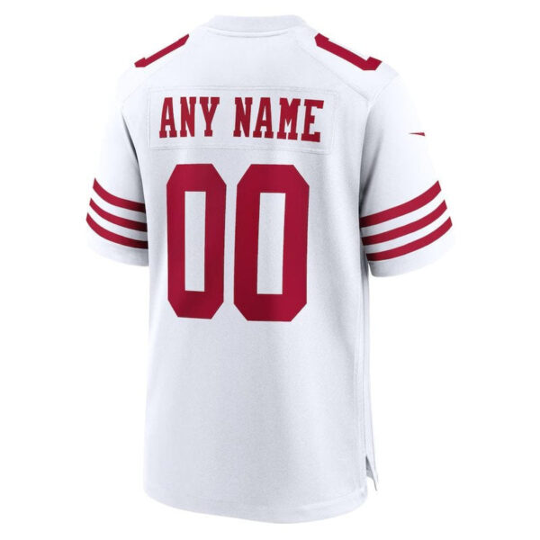 San Francisco 49ers - Custom NFL Game Jersey - White - Image 3