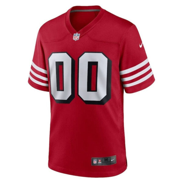 San Francisco 49ers - Scarlet Alternate Custom NFL Game Jersey - Image 2