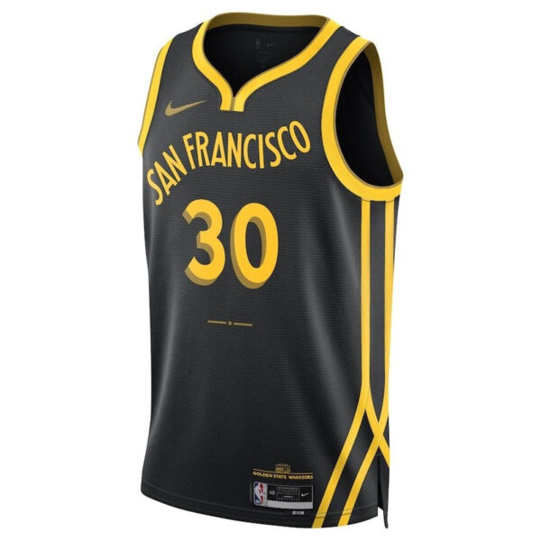 Stephen Curry Golden State Warriors Unisex 23/24 NBA Jersey - Black - City Edition - Image 2