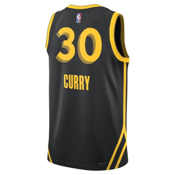 Stephen Curry Golden State Warriors Unisex 23/24 NBA Jersey - Black - City Edition - Image 3