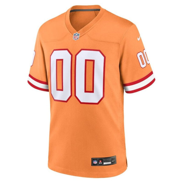 Tampa Bay Buccaneers - Custom Throwback NFL Game Jersey - Orange - Image 2