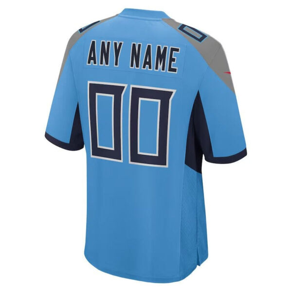 Tennessee Titans - Alternate Custom NFL Game Jersey - Light Blue - Image 3