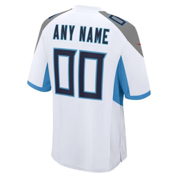 Tennessee Titans - Custom NFL Game Jersey - White - Image 3