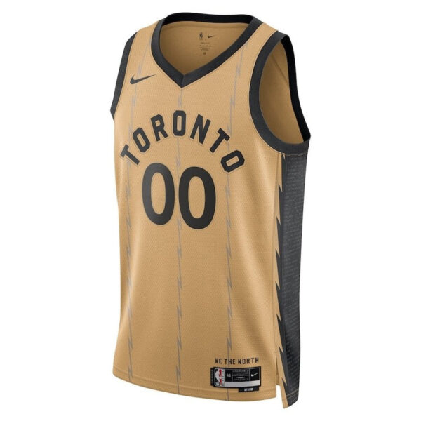 Toronto Raptors Unisex 23/24 NBA Jersey - Gold - City Edition - Image 2