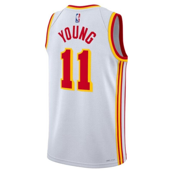 Trae Young Atlanta Hawks Unisex 2023 NBA Jersey - Association Edition - White - Image 2