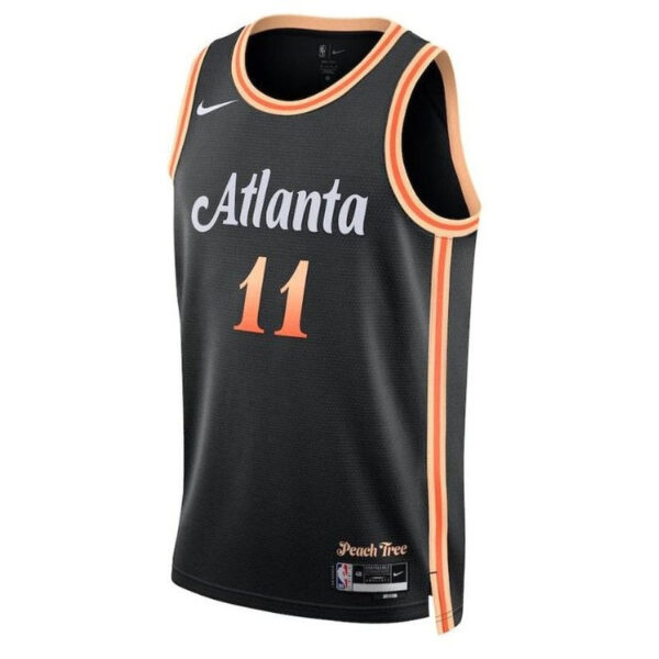 Trae Young Atlanta Hawks Unisex 2023 NBA Jersey - City Edition - Black - Image 2