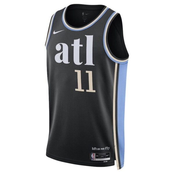 Trae Young Atlanta Hawks Unisex 23/24 NBA Jersey - Black - City Edition - Image 2