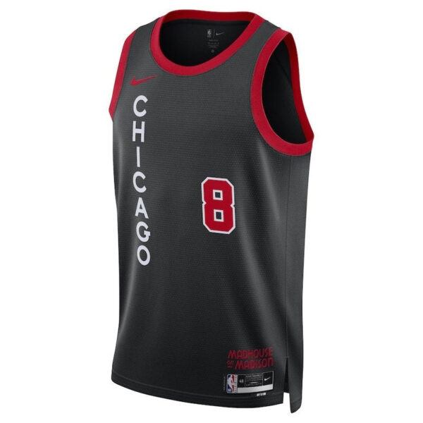 Zach LaVine Chicago Bulls Unisex 23/24 NBA Jersey - Black - City Edition - Image 2