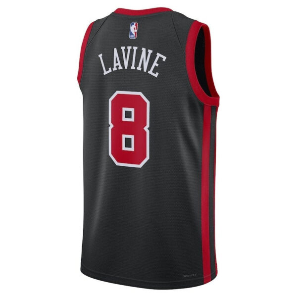 Zach LaVine Chicago Bulls Unisex 23/24 NBA Jersey - Black - City Edition - Image 3